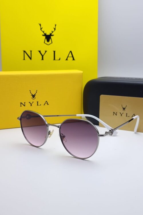 N Y L A Women Round Edge Cut Sunglasses